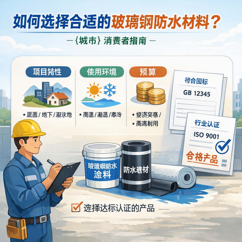 如何判定玻璃钢防水材料的合格标准? 石家庄 消费者指南