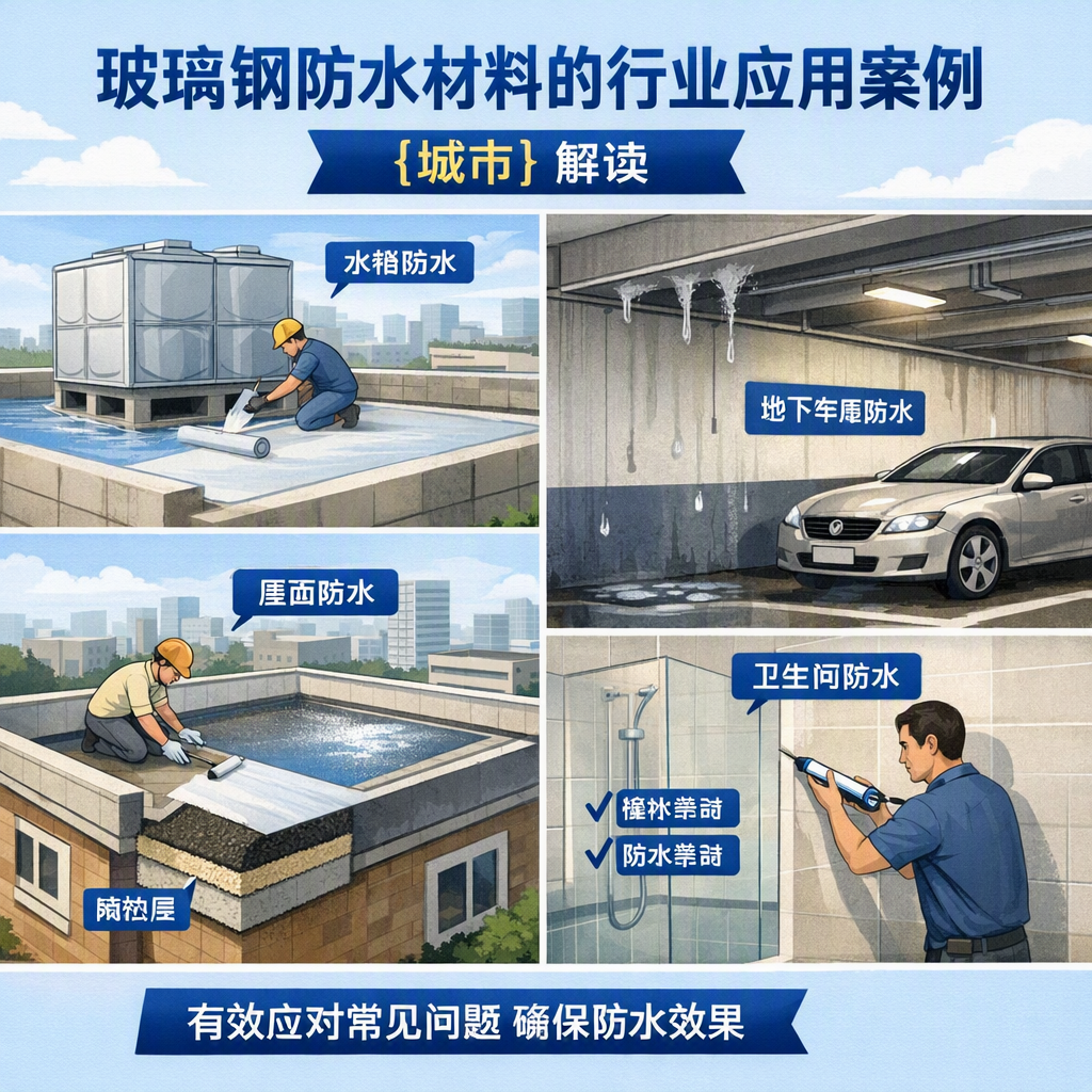 玻璃钢防水材料的行业应用案例,石家庄解读